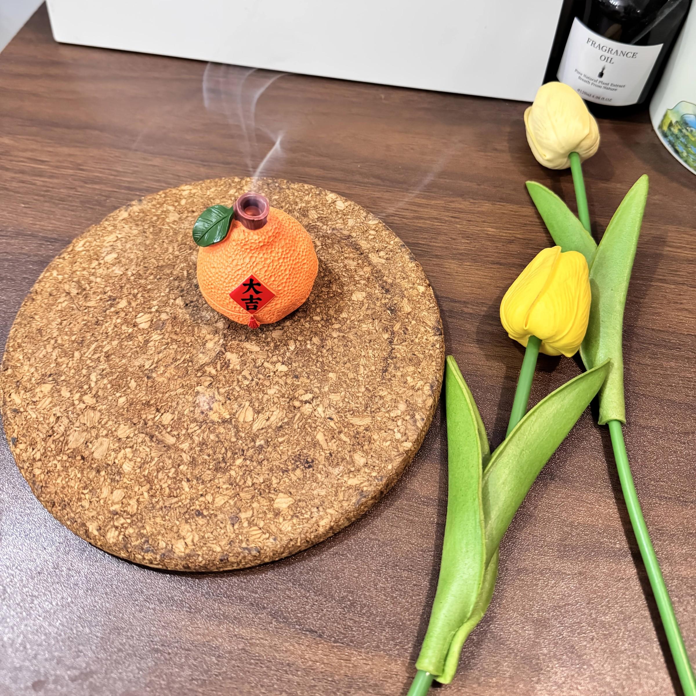 New Large Prosperity Incense Burner, Cloud Fragrance Home Use Pear Bowl Incense Holder, Sandalwood Agarwood Indoor Disk Diffuser