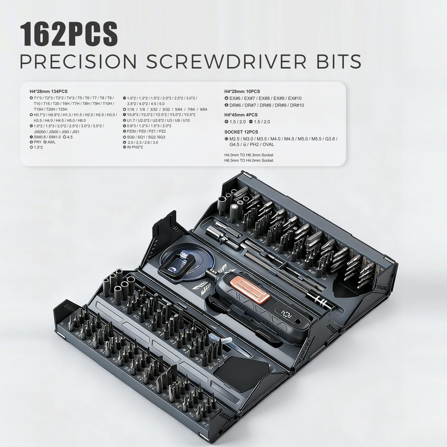 180in1 Multifunctional Manual Precision Screwdriver Set, Professional Maintenance Tool Kit, Ideal for Mechanics, Self-Use Gift Choice