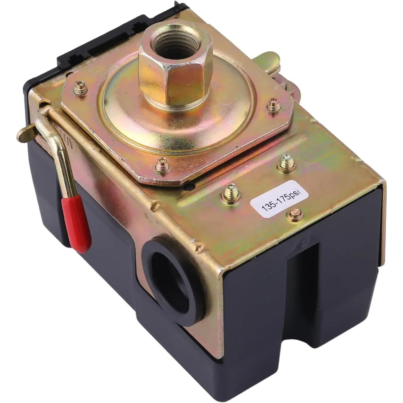 Air Compressor Pressure Switch 175 PSI Single Port 135-175 PSI Heavy Duty 1/4 NPT Air Pump Pressure Switch for Air Compressor