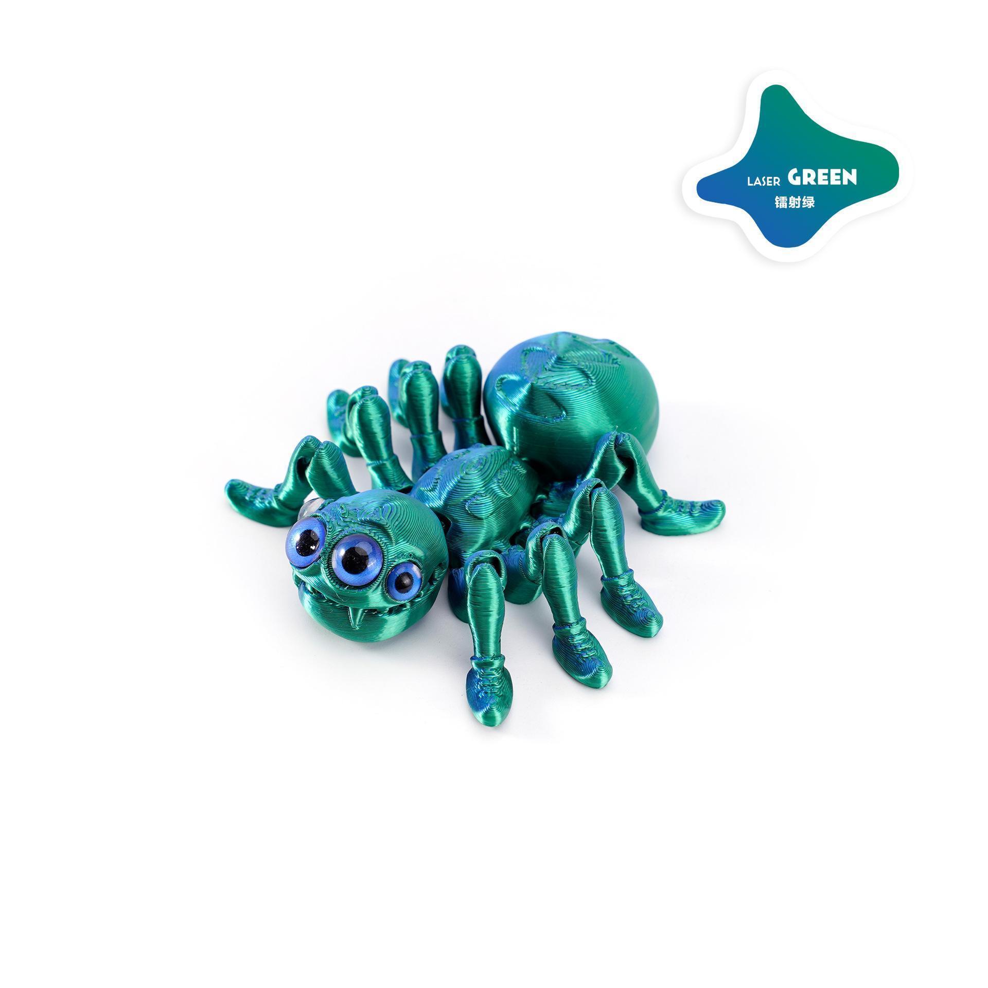 3D Printed Spider Animals Toy Realistic Colorful Spider Figurine Articulated Fidget Toy for Spider Lovers Halloween Home Decor