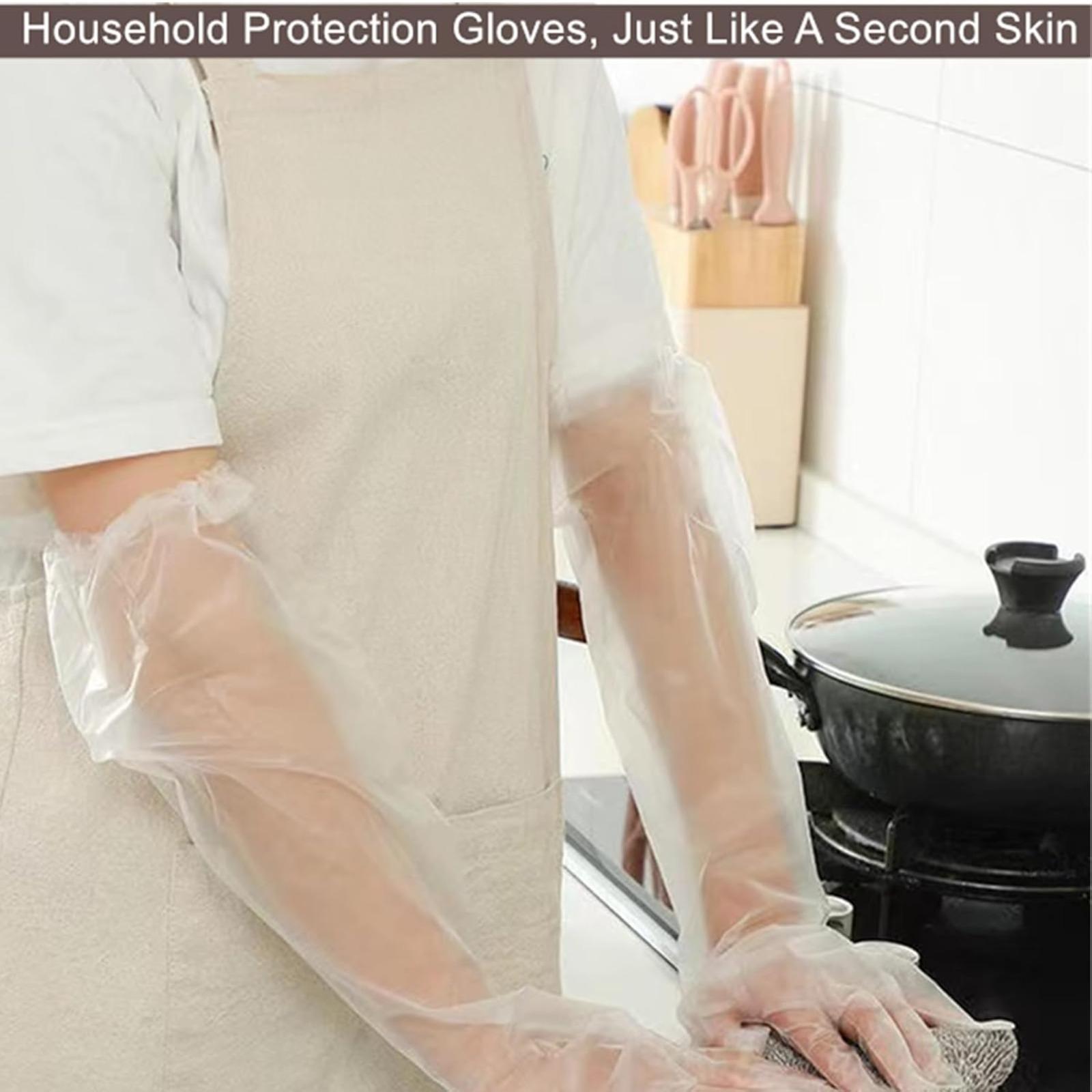 Gloves, disposable gloves, loose gloves, long cleaning gloves, transparent gloves, aquarium gloves, long dishwashing gloves, disposable transparent gloves, plastic gloves, long sleeved gloves, arm gloves