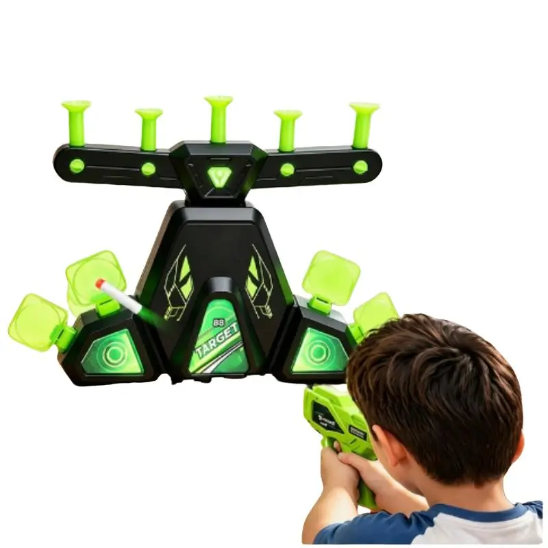 Hover Target Shooting Game for Kids, Floating Ball Target Toy with Electronic Scoring, Soft Foam Balls, Indoor Interactive Parent-Child Game