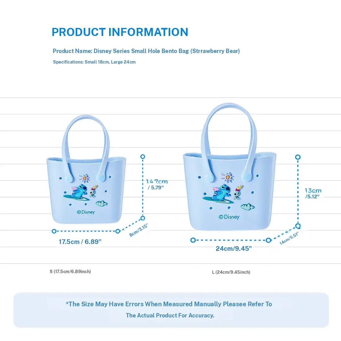 Disney Mini & Large Crocs Tote Bags with Handle, Cute, Durable, and Sturdy EVA Bags Versatile for School, Work, Tutorials, and Picnics featuring Lotso, Marie, Lucifer Squishable lunch bag for Women Girls Halloween Christmas Holiday Gift