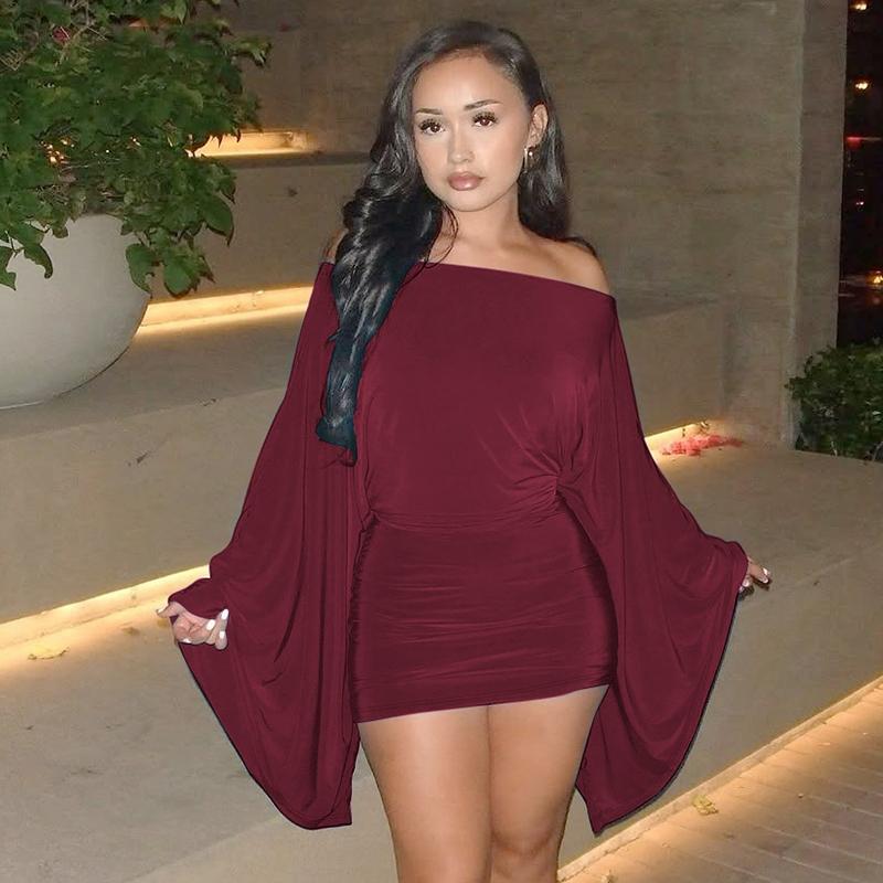 Women Spring Autumn Long Sleeve Party Club Evening Elegant Bodycon Mini Dress date night formal wear wardrobe staple street style classic minimalist cocktail attire chic look refined special occasion