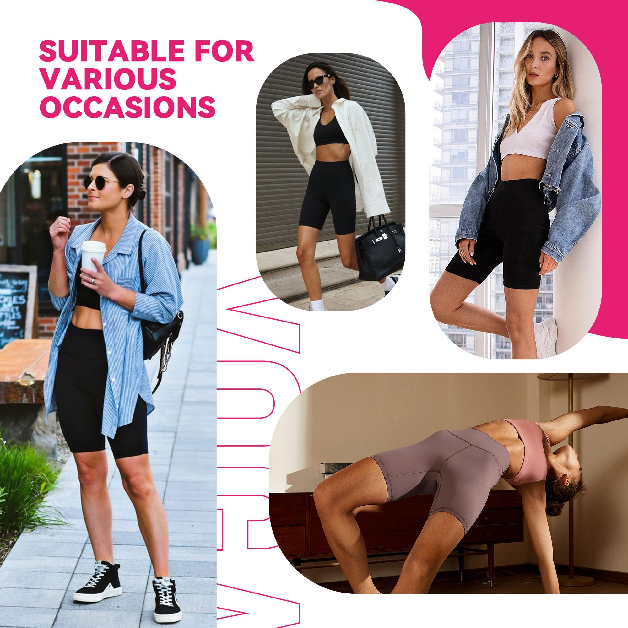 Showitty 1/2/3 Pack Biker Shorts Women with Pockets 11” Shorts Summer Casual Wear Workout Yoga High Waist Casual Daily Wear Comfortable Fit Showitty 1/2/3 Pack Biker Shorts Women with Pockets 11” Shorts Summer Casual Wear Workout Yoga High Waist Casual Daily Wear Comfortable Fit