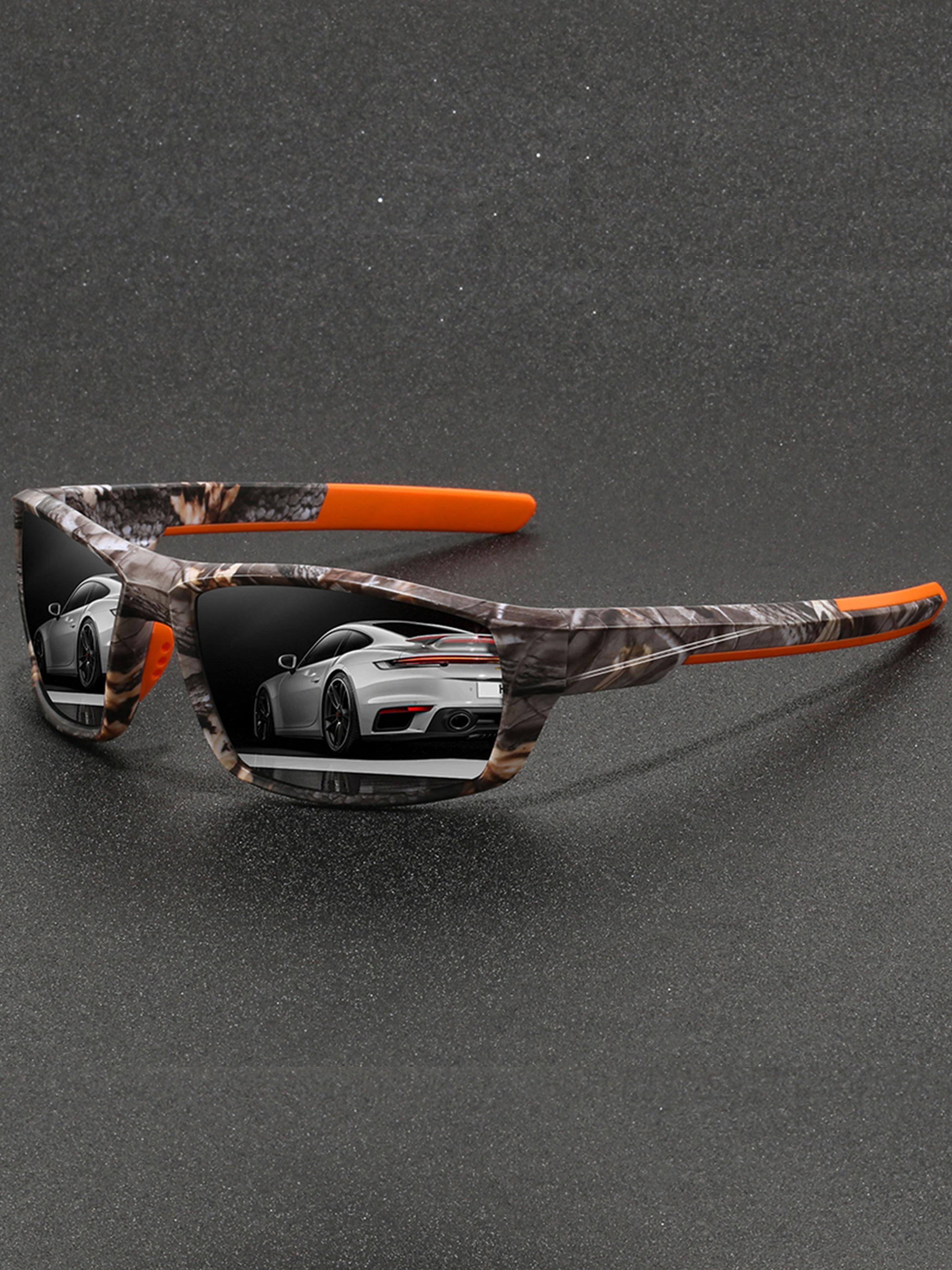 8pcs Latest camo sports cycling sunglasses for men and women, available in multiple colors.Features UV400 lenses for UV protection, ideal for outdoor activities.Includes classic camo patterns.