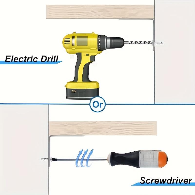 16Pcs. Stainless Steel L-Bracket Set, 3.99x3.99 cm/4.99×4.99cm 90-Degree Right Angle with Screws for Wooden Shelves, Chairs, Tables, Dressers, Furniture Assembly