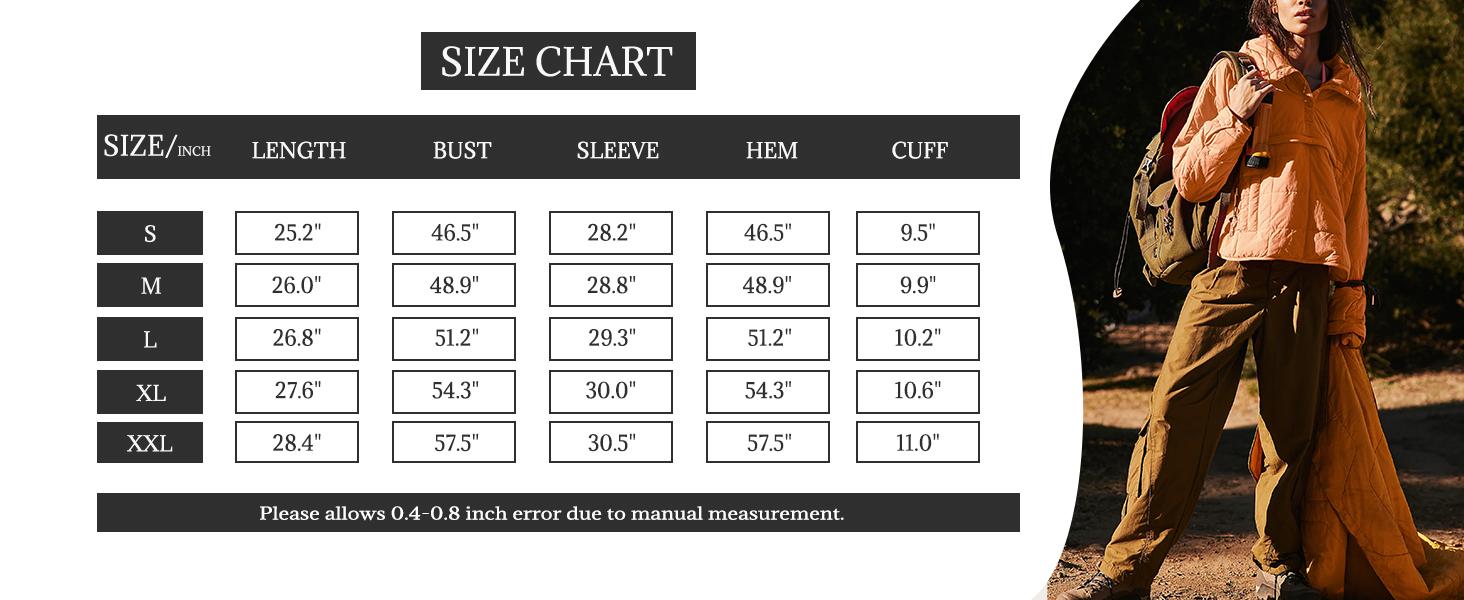 Tanming Women's Oversized Hooded Pullover Puffer Jacket Lightweight Quilted with Chest & Side Pockets Spring Winter Outwear Outfit Casual Longsleeves