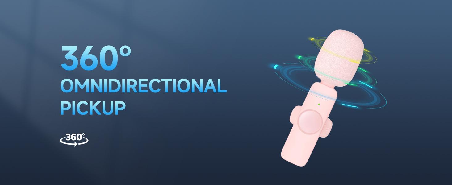 2 Pcs Pink Wireless Lavalier Mini Microphone for iPhone iPad, Professional Lapel Mics, Plug-Play, Ultra-Low Delay Noise Reduction Chip of Lapel Microphone for Video Recording Interview Vlog 2 Pcs Pink Wireless Lavalier Mini Microphone for iPhone iPad, Professional Lapel Mics, Plug-Play, Ultra-Low Delay Noise Reduction Chip of Lapel Microphone for Video Recording Interview Vlog