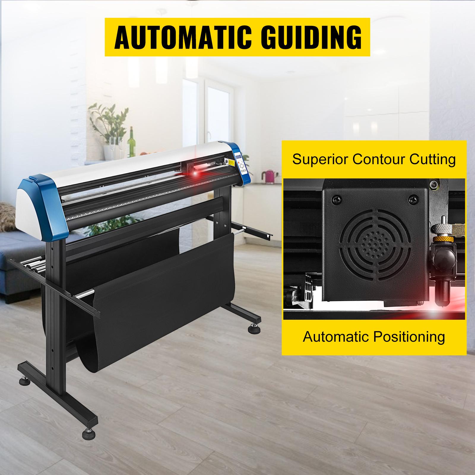 VEVOR 53-Inch Automatic Contour Vinyl Cutter Plotter Force Speed Adjustable Sign Cutting With Floor Stand Signmaster Software VEVOR 53-Inch Automatic Contour Vinyl Cutter Plotter Force Speed Adjustable Sign Cutting With Floor Stand Signmaster Software