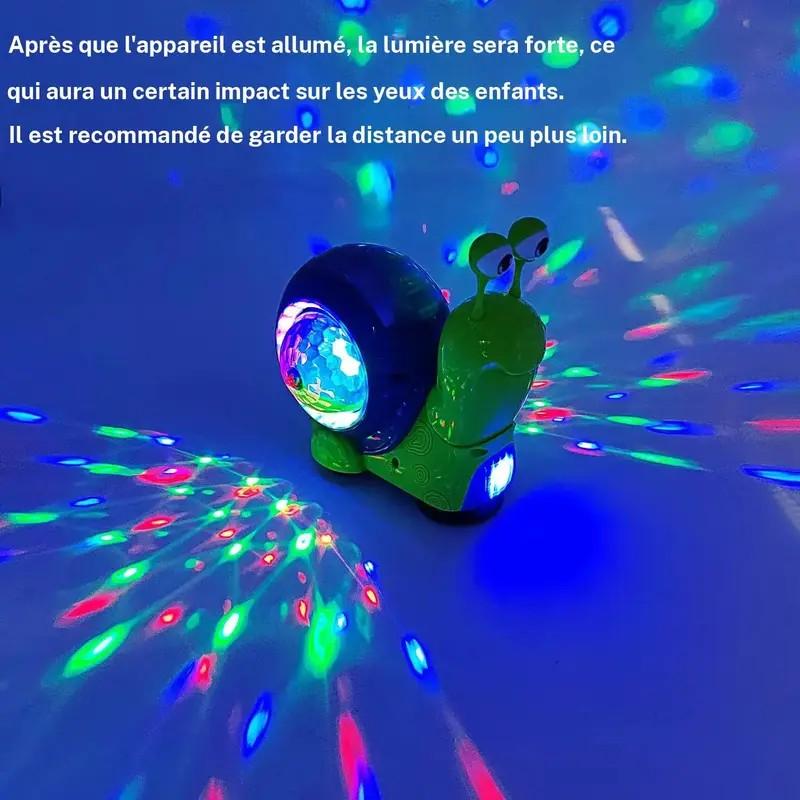 Interactive Musical Light-Up Snail & Hermit Crab Toy, Unisex Sensory Educational Gift for Kids (Batteries Not Included)