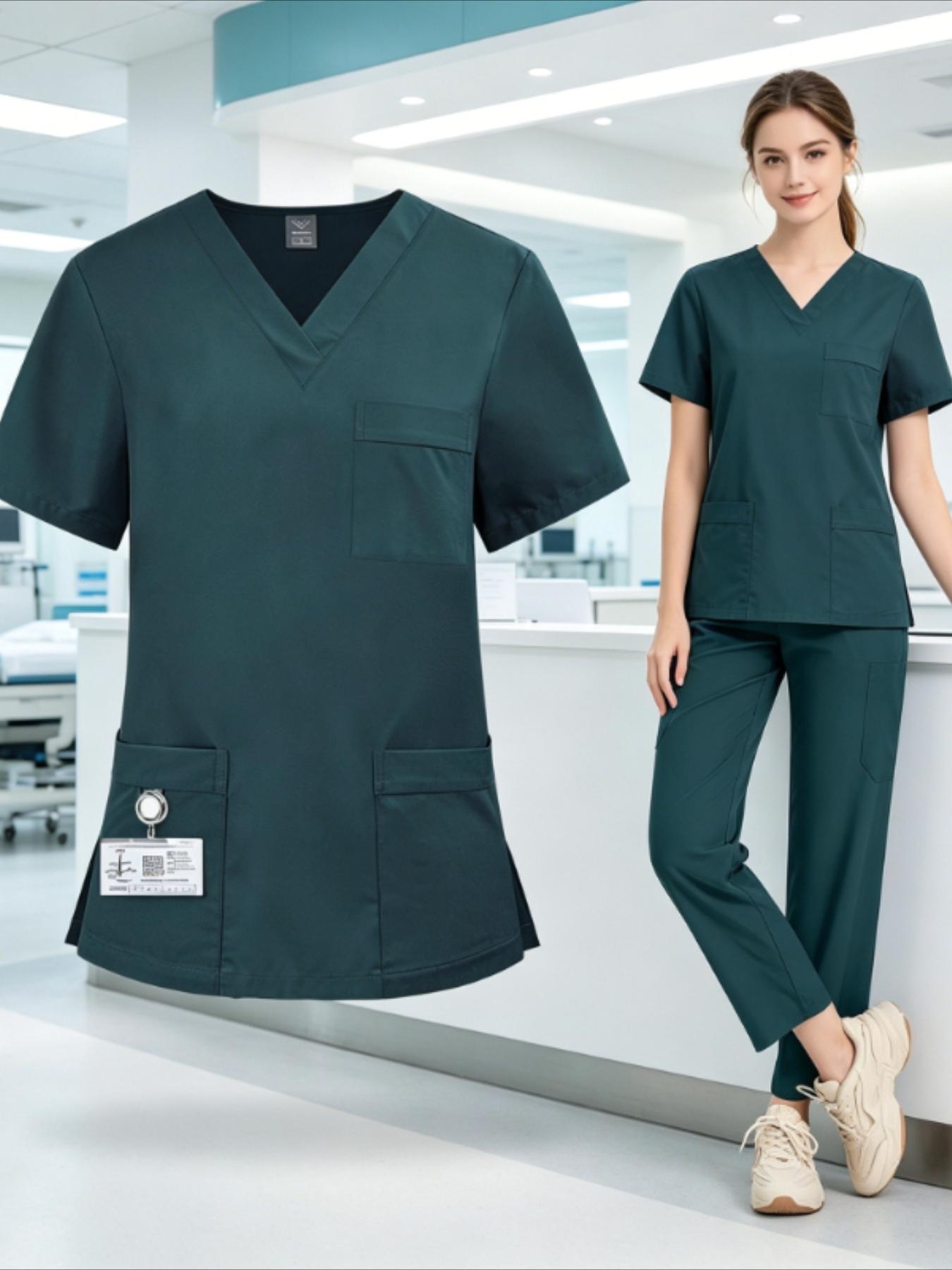 Women's Summer Thin Stretch Quick-Dry Scrubs Breathable and Comfortable