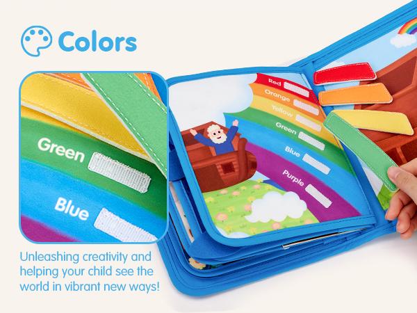 hahaland Noah's Ark Toy Busy Board for Toddlers 1-3 - Sensory, Montessori  Play Toy for Boys and Girls - Baptism Gift for 1-3 Year Olds Developmental Toy Birthday Gift.