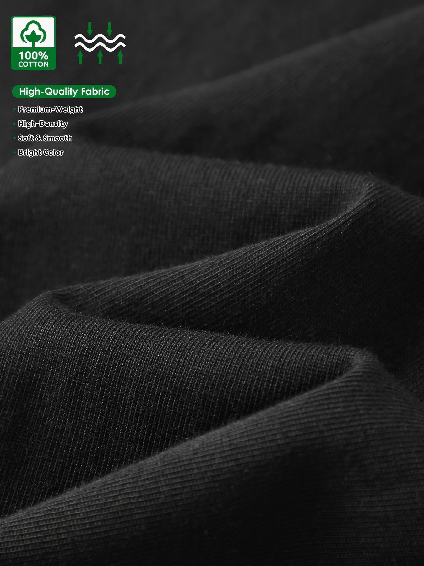 Men's pure cotton casual short-sleeved T-shirt, spring and summer style short-sleeved solid-color printed casual sports T-shirt, all-cotton home and outdoor comfortable and breathable round-neck T-shirt, suitable as a gift for men