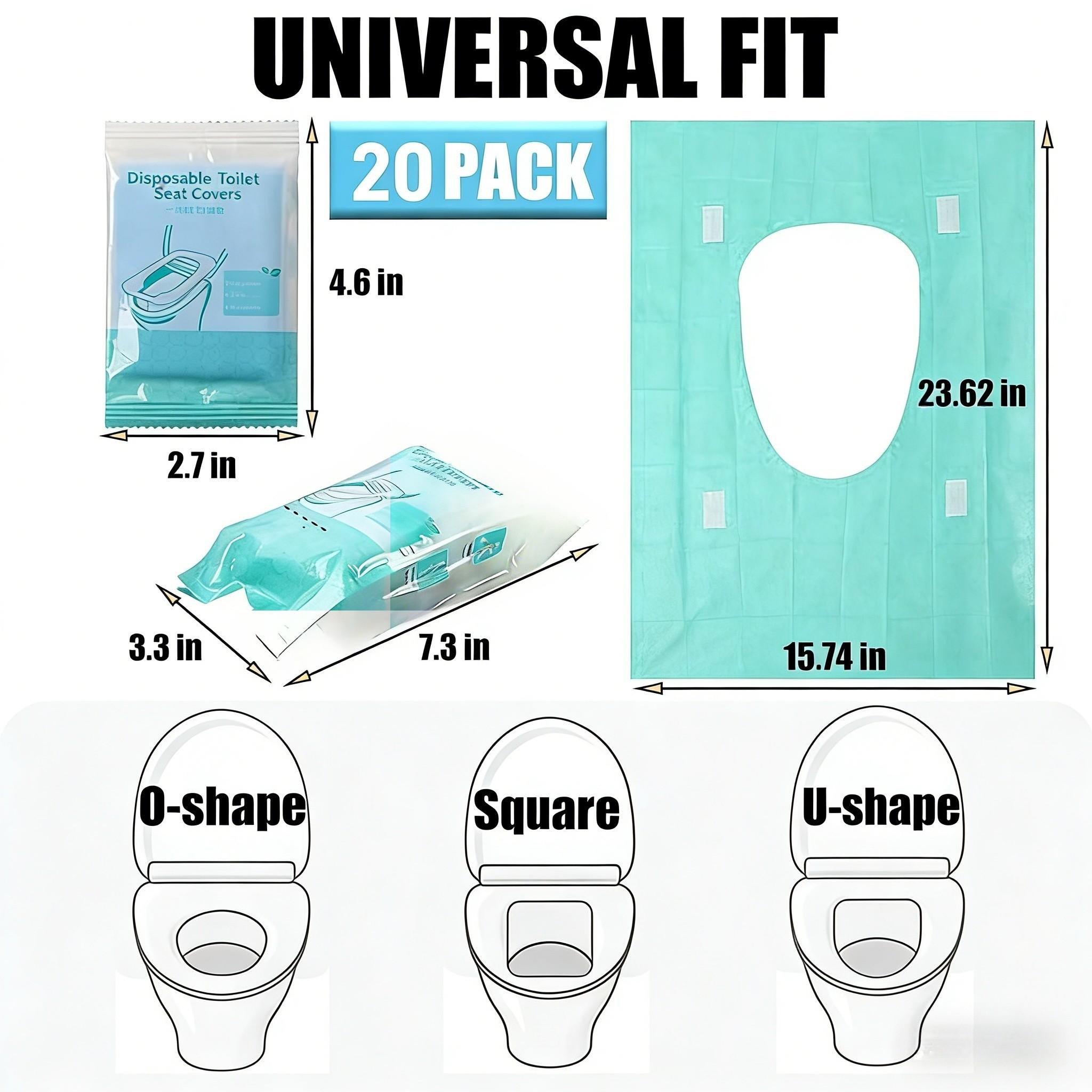 20pcs Disposable Toilet Seat Covers, Toilet Seat Covers Disposable Travel Size 20pcs Disposable Toilet Seat Covers, Gentle Toilet Seat Protectors for Home Bathroom Hotel Salon, Bathroom Accessories, Adults and Kids Room Accessories.