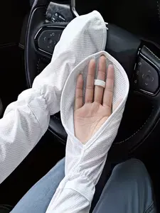 Women's Ice Silk Sleeve Gloves for Driving, Sun Protection Sleeves, Summer Breathable Arm Protection, UV Protection, Quick Drying Outdoor Sleeves
