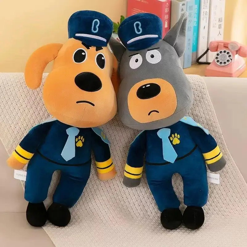 New Sheriff Labrador Dog Plush Toy Security Sergeant Labrador Wolf Dog Cartoon Doll Boys Girls Soft Stuffed Toys Children Gift