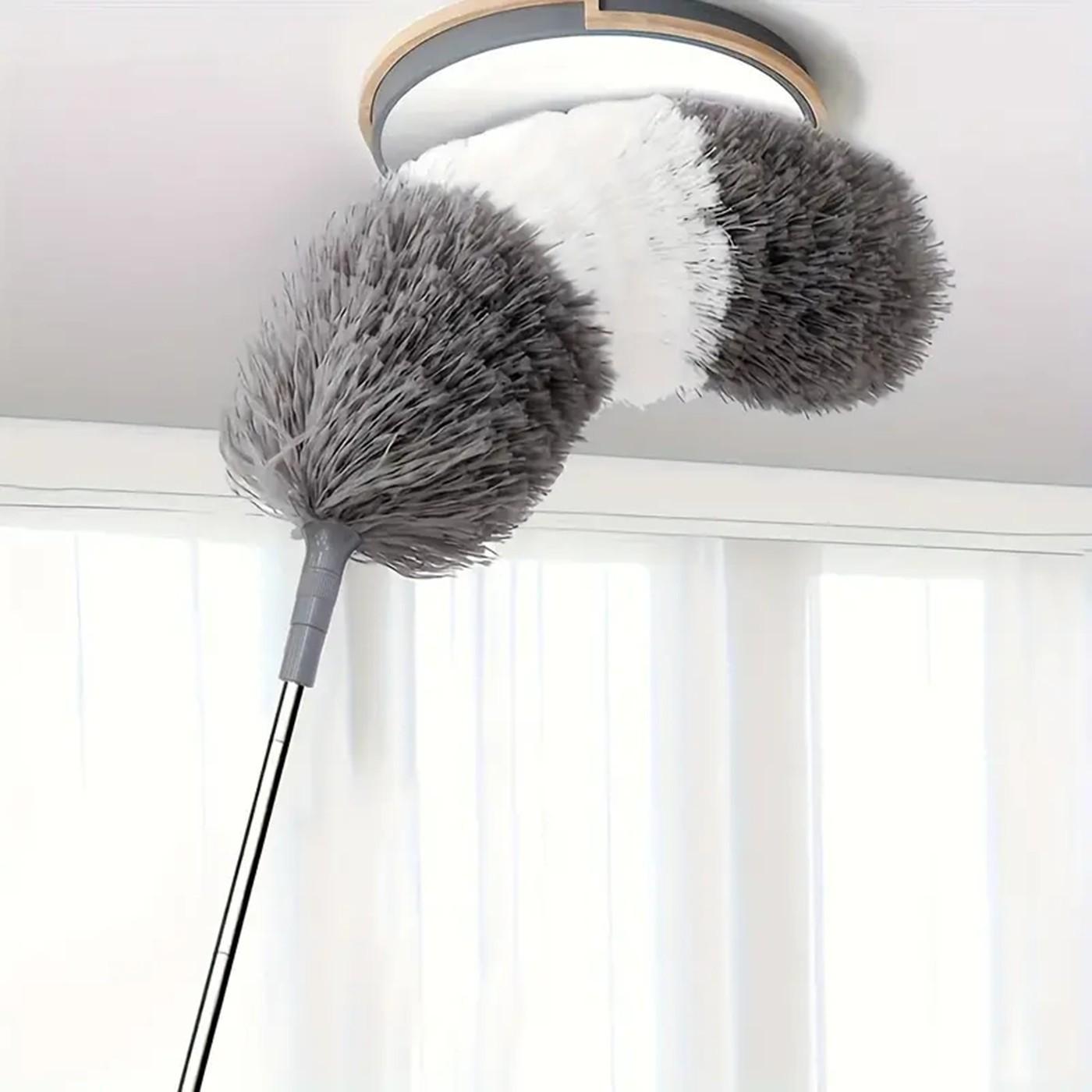 Extendable Bendable Duster, Static Electricity Cleaning Duster, Long Handle Gap Brush for Home Ceiling & Furniture Cleaning