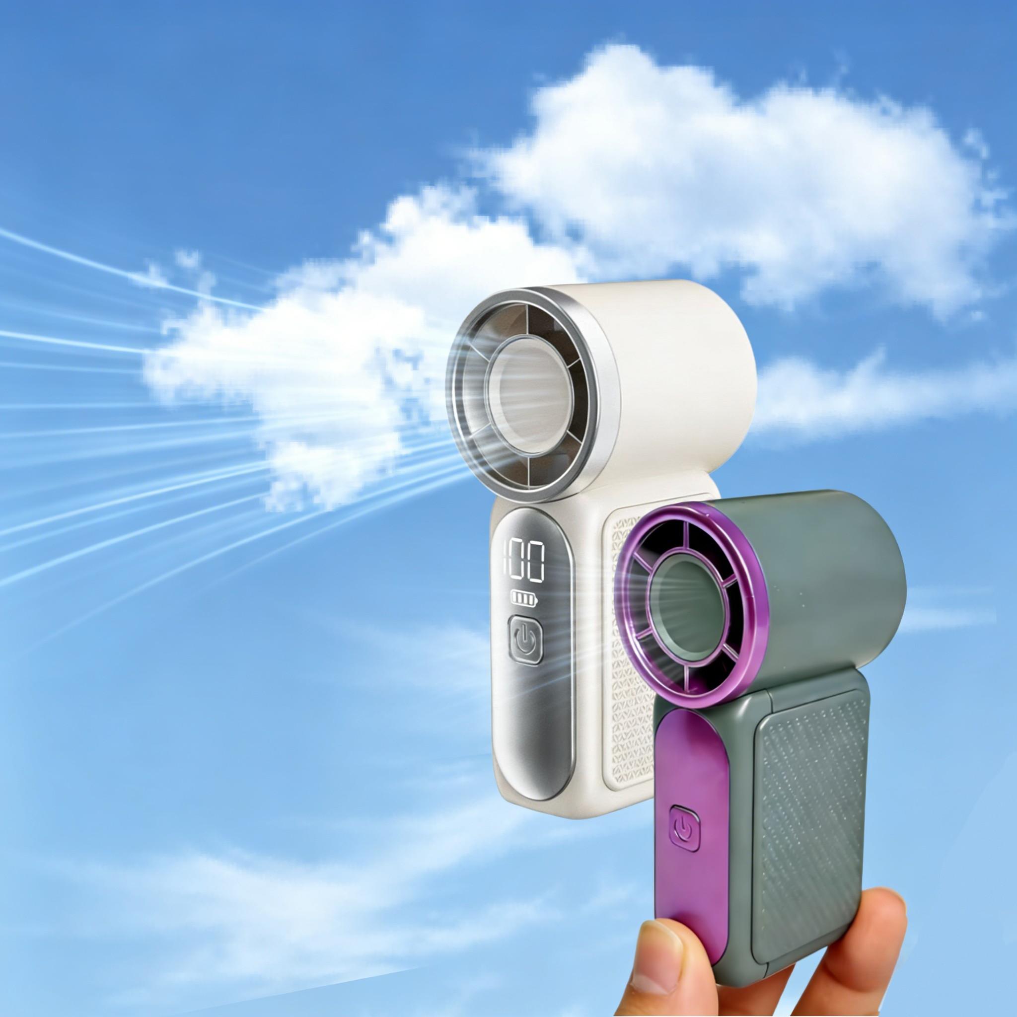 High-Speed Mini Handheld Fan, USB Rechargeable, Long Battery Life, Portable Cooling Device, Ideal for Outdoor Activities