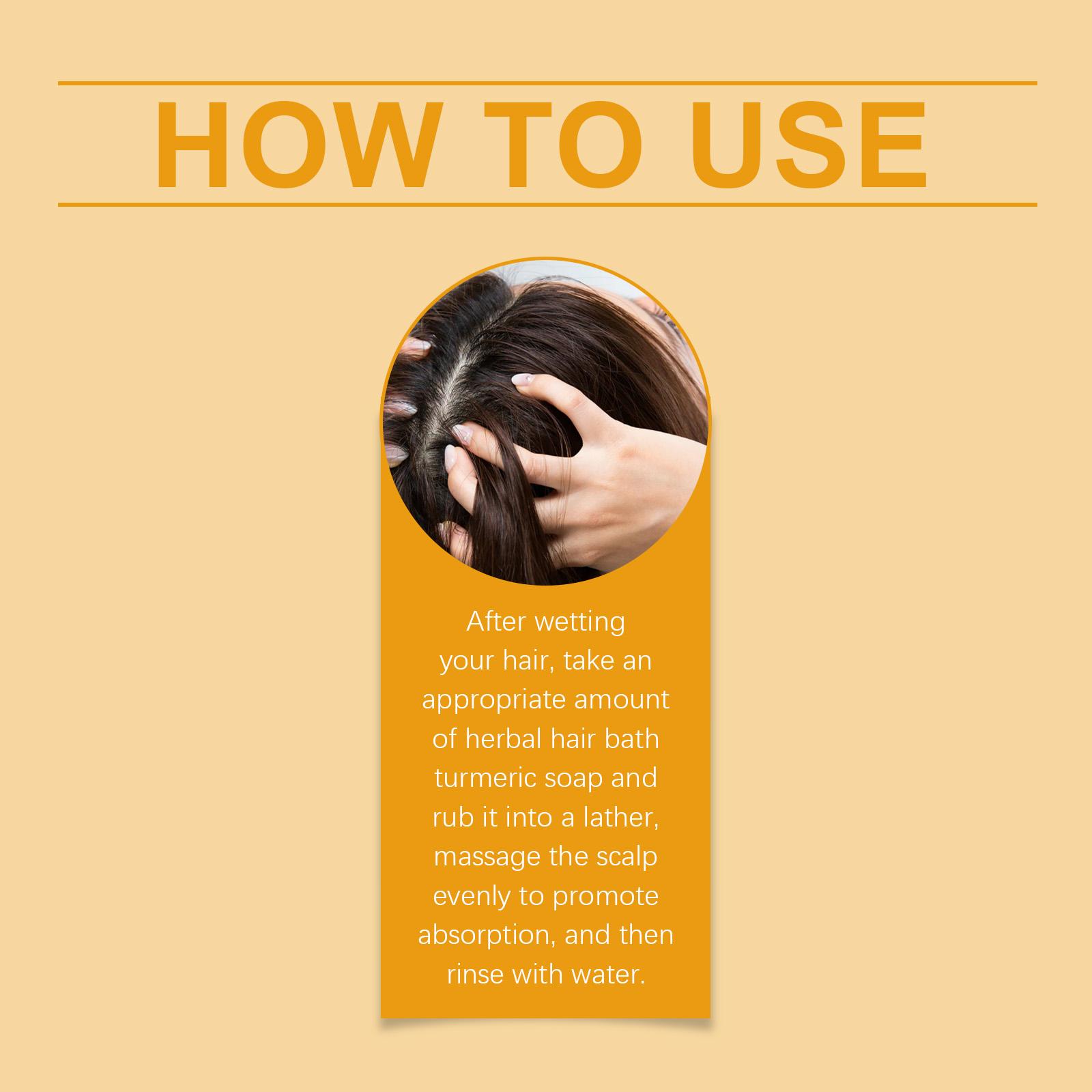 Turmeric Coconut Oil Shampoo Bar, Natural Hair Care, Moisturizing & Nourishing, Sulfate-Free Formula, Ideal for All Hair Types