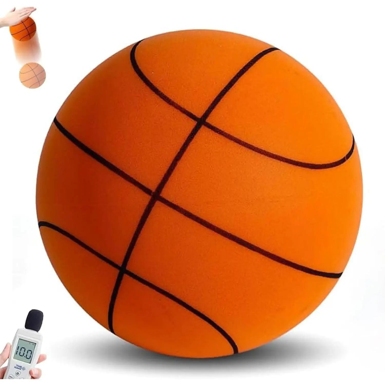 Silent Basketball, 2026 Upgrade Dribble Dream Silent Basketball, Grooved Foam Basket-Ball for Quiet Dribbling and Indoor Training, Foam Basket-Ball Indoor Training Ball