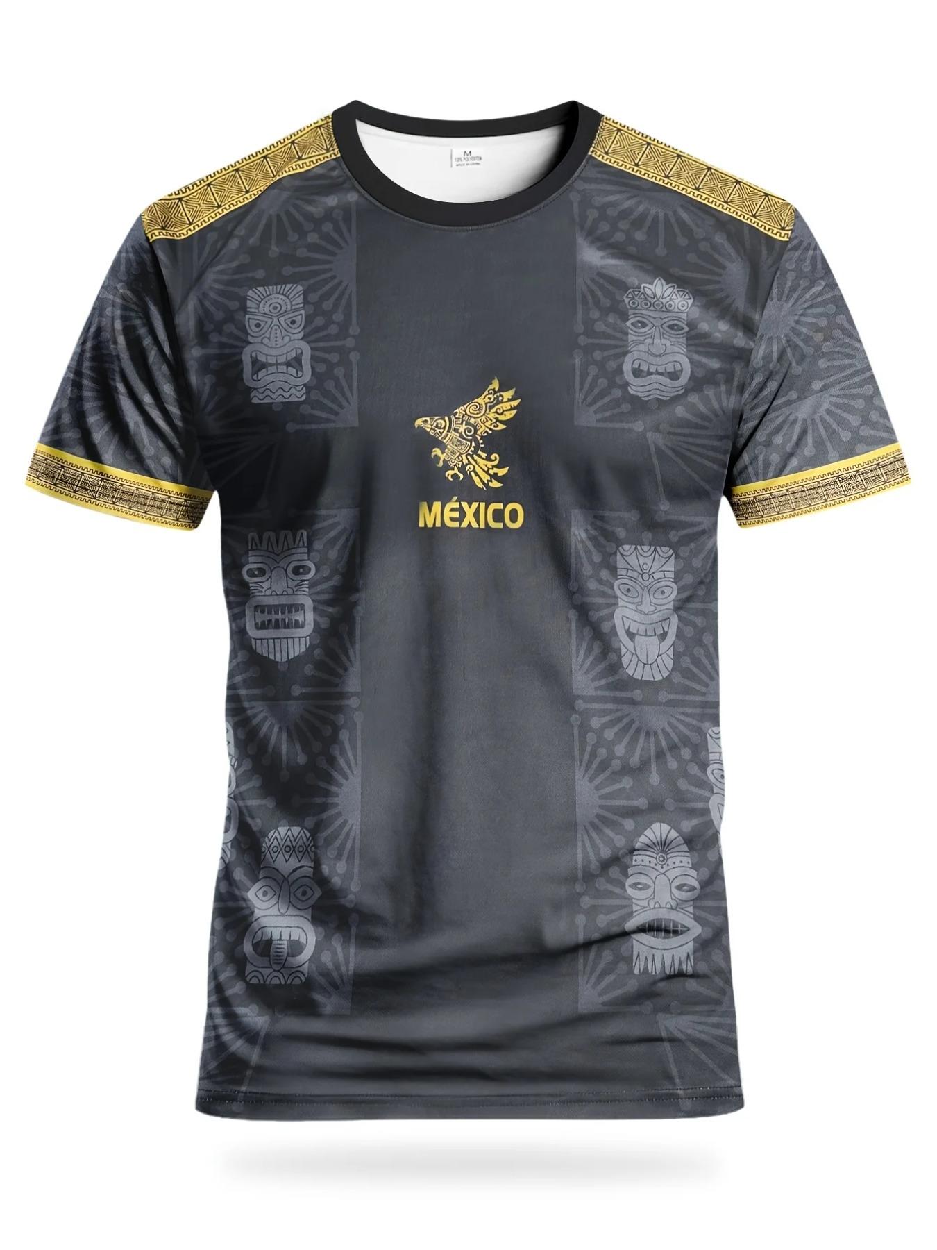 Aztec Eagle Football Team Jersey, Unisex, Summer Outdoor Sports Leisure Fashion Street Clothing