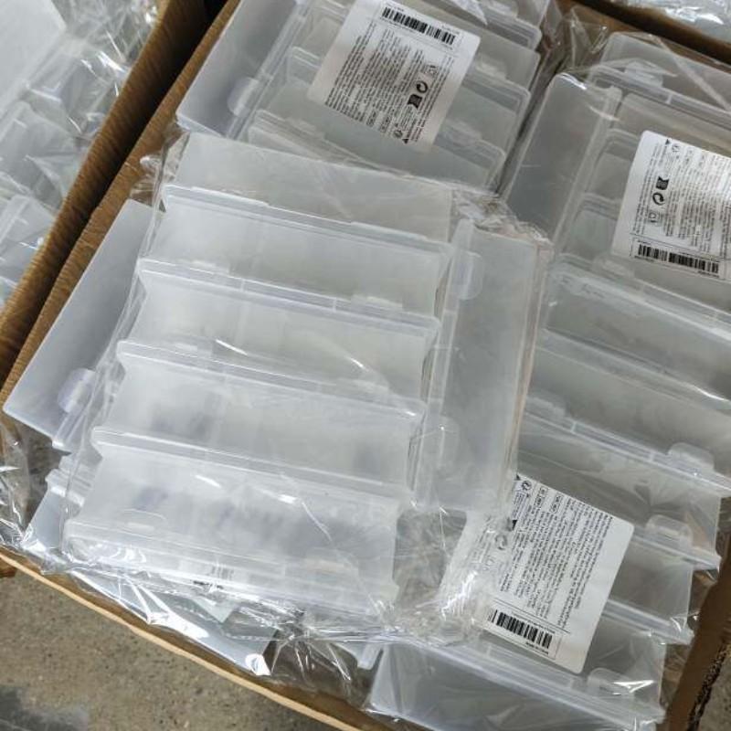 4 Pack Large Clear Storage Boxes with Lids, Heavy Duty Organizer Containers, Stackable Plastic Bins for Office, Arts & Crafts Supplies, Lightweight & Portable with Snap-On Lids, Frosted Lids, Durable & Sturdy Structure, Ideal Home & Workspace Organization