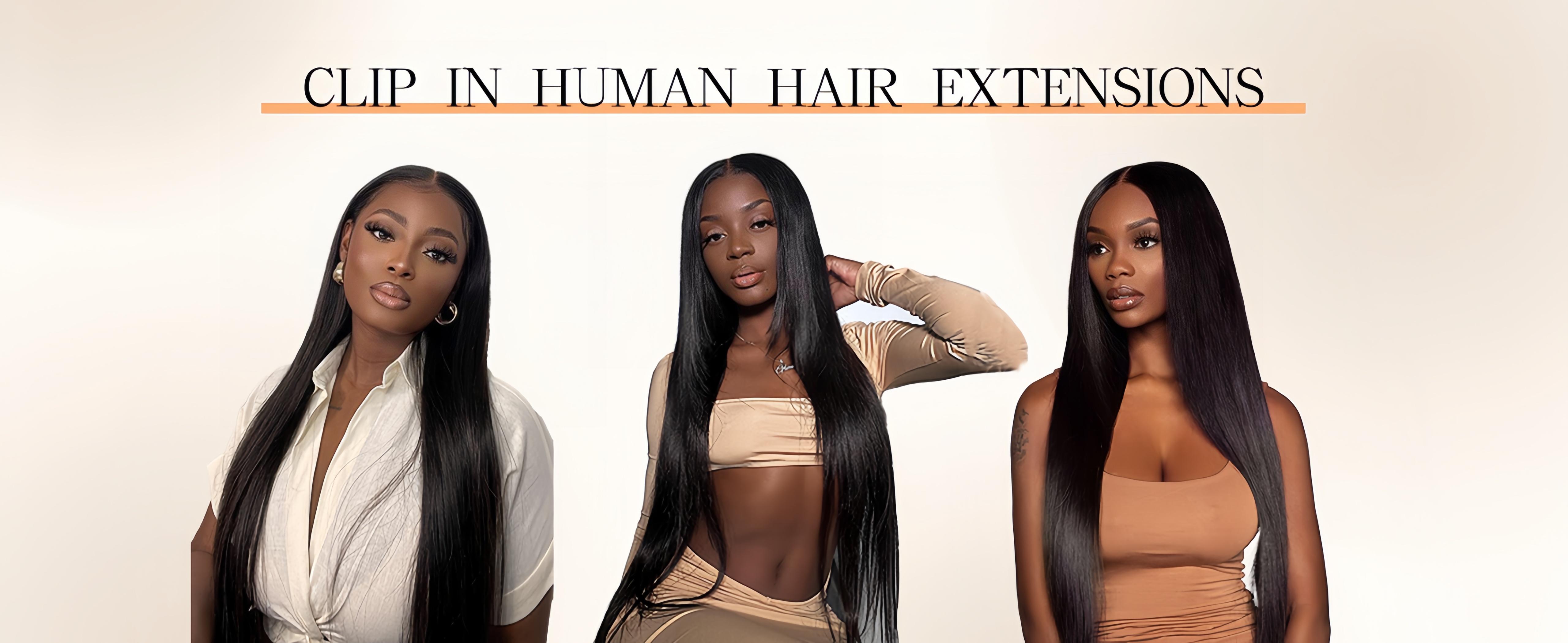 [Super Deal] CheetahBeauty Straight Clip in Hair Extensions Real Human Hair Seamless PU Clip ins Hair for Black Women Clip in 100% Brazilian Remy Hair Extensions 8pcs Per Set with 18 Clips 120g/pack TikTokShopBlackFriday