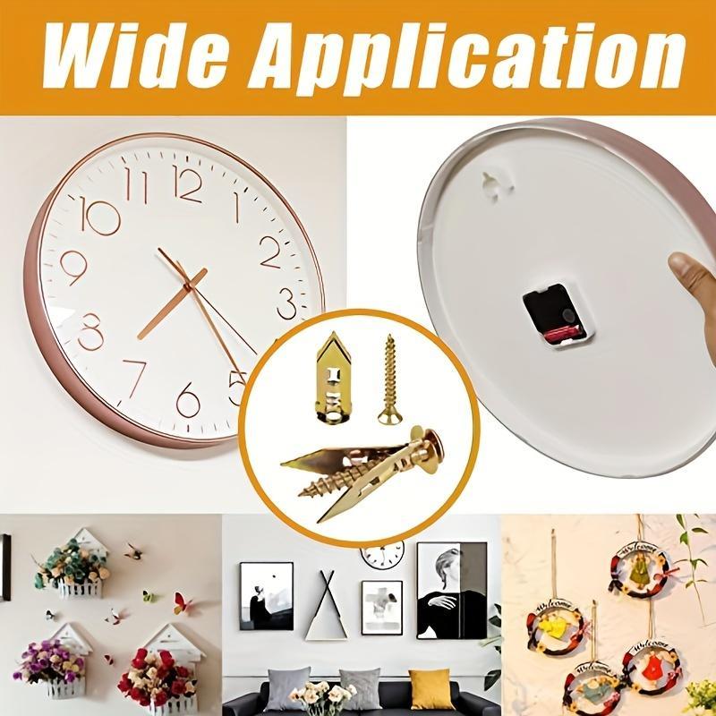 Drywall Anchors with Screws Kit Zinc Plated Steel - Self-Drilling No Drill Required for TV/Shelf Cabinet Manual DIY Handmade Essentials Summer DIY Drywall Anchors with Screws Kit Zinc Plated Steel - Self-Drilling No Drill Required for TV/Shelf Cabinet Manual DIY Handmade Essentials Summer DIY