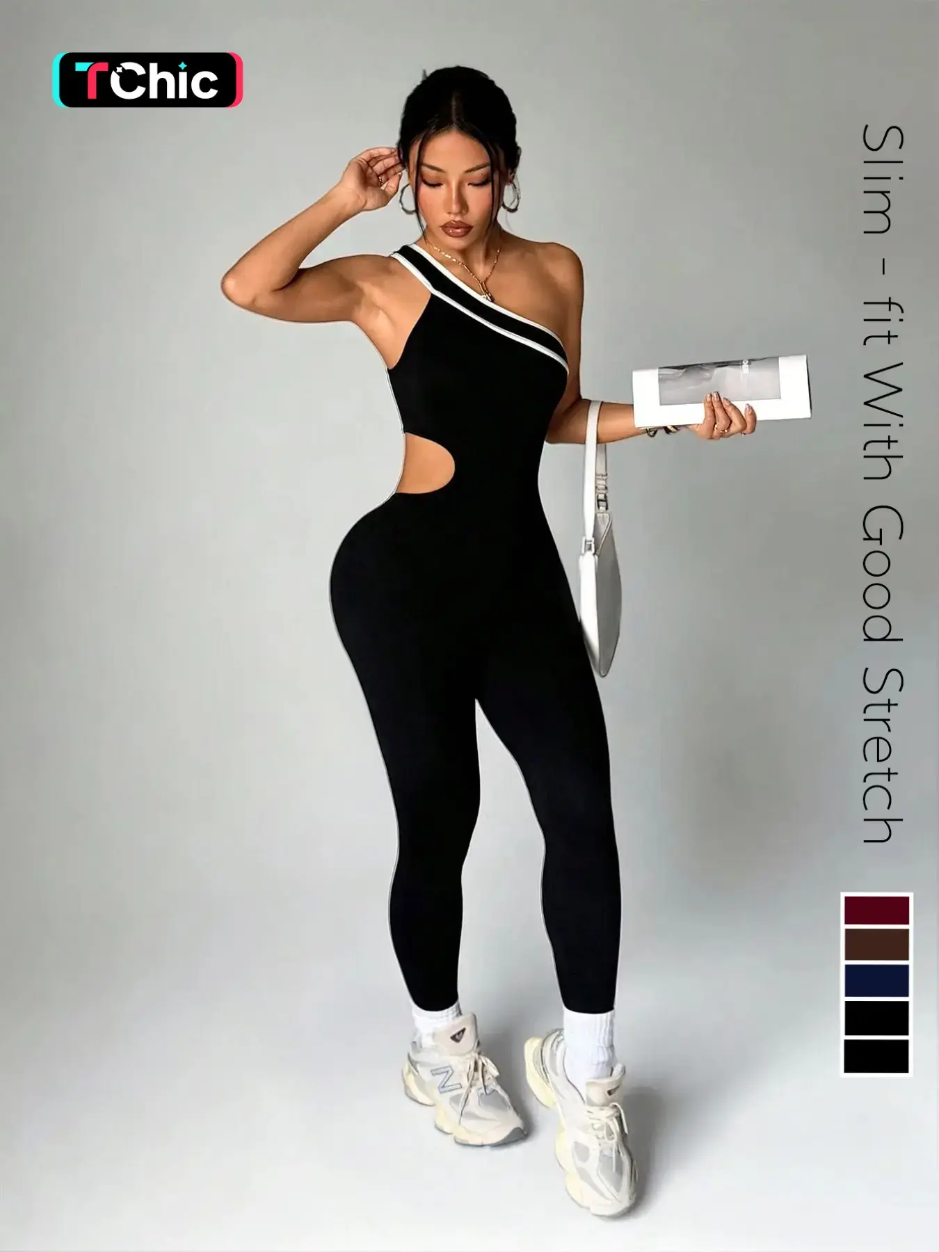 Women's Colorblock Criss Cross Jumpsuit, Sleeveless High Stretch Knit, Sporty Style, Comfortable for Yoga, Gym, Outdoor Activities, Sleeveless Workout Jumpsuit, Sleeveless Jumpsuits, Sleeveless Sports Jumpsuit