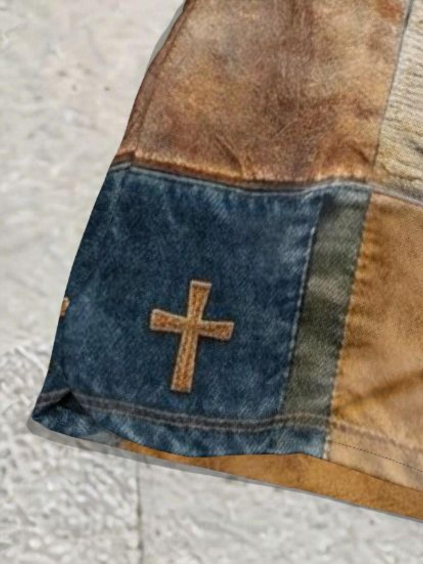 Men's Casual Summer, Contrast Color Denim Washed Print, Short Sleeve T-Shirt and Shorts Set, 2-Piece Ensemble for Warm Weather