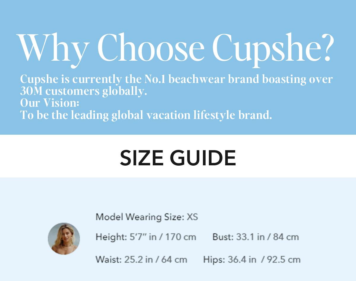 CUPSHE Women's Bikini Set Two Piece Swimsuits Stylish Beachwear High Waisted Scoop Neck Spaghetti Adjustable Straps Textured Swimwear(XS-XXL) Bathing Suits Bathing suit #DealsForYouDays