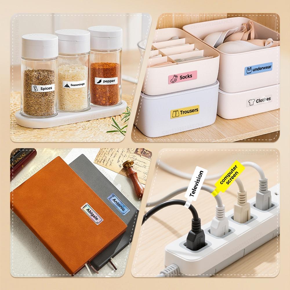 Mini Sticker Printer Bluetooth-compatible Label Maker, Portable Thermal Sticker Maker for Home Office Organization, Durable Design & Easy-To-Use Features