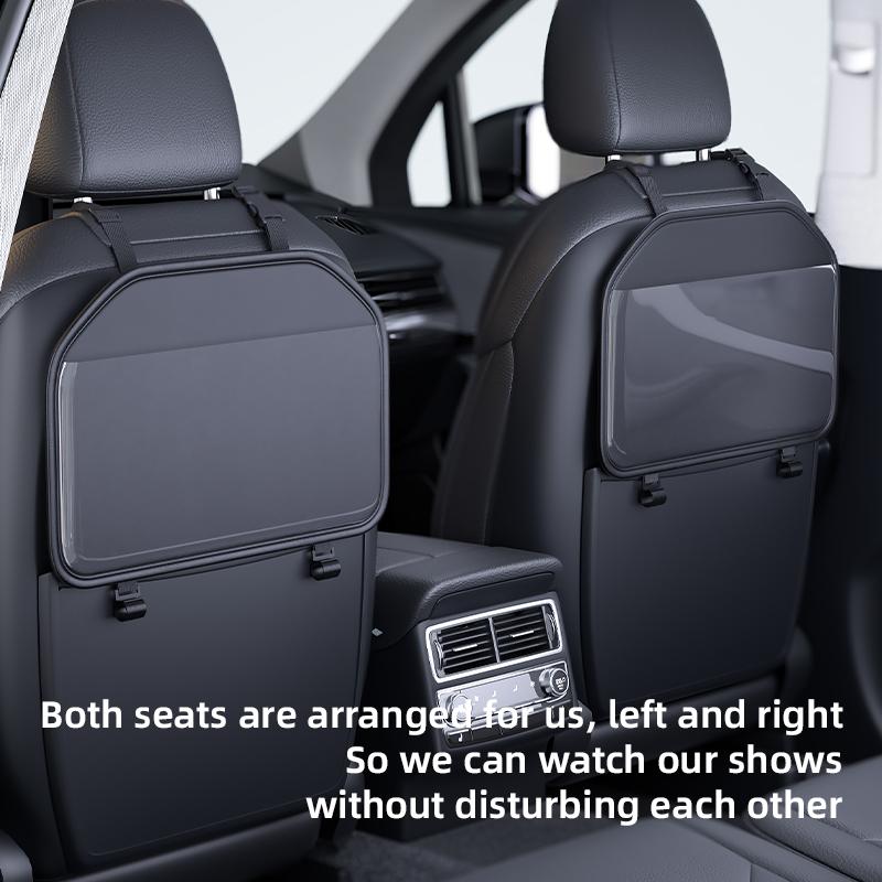 Transparent Pocket Car Seat Back Storage Bag Tablet Holder Wear-Resistant Auto Backseat Organizer for Children Car Accessories