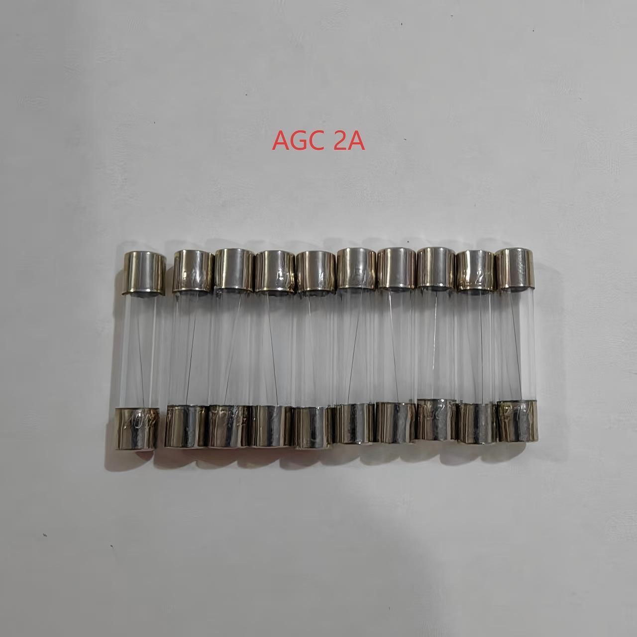 （10 pack）AGC Glass Tube Fuse 6*30mm/0.24*1.18inch，Nickel Plated，15Amp Specifications Available，Suitable for Cars，Trucks，Boats，Motorcycles，SUVs