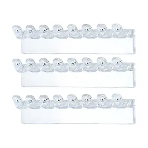 3pcs Jewelry Display Stand, Ring Necklace Organizer Hook, Hairband Head Rope Holder, Wall-Mounted No-Drill Jewelry Storage Rack