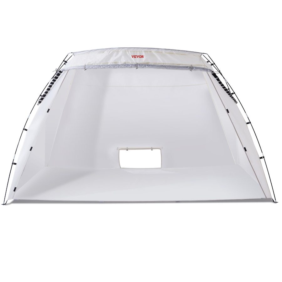 VEVOR Portable Paint Booth, Larger Spray Paint Tent with Built-in Floor Mesh Screen, Painting Tent Station for Furniture DIY Hobby Tool, 10x7x6ft Spray Paint Shelter