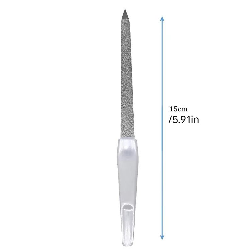 High Quality Professional Nail Files, 10pcs Double-Sided Metal Tools Ideal for DIY Nail Art and Pedicure Care