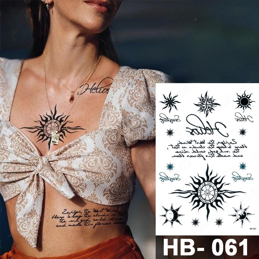 Handwritten font waterproof temporary tattoo sticker text word Chicano letter tattoo arm shoulder fake tattoo suitable for women and men
