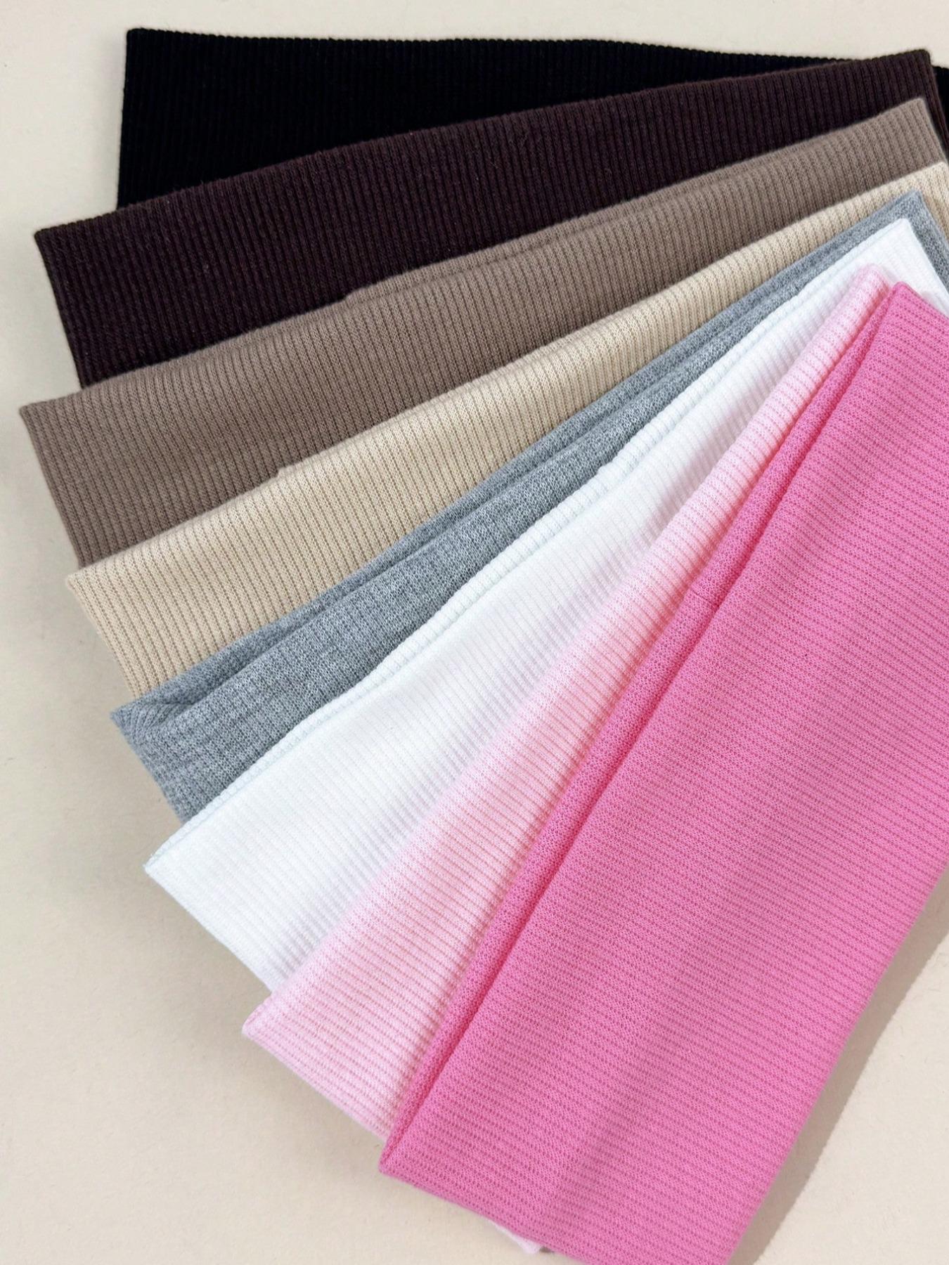 8pcs-Set-Solid-Color-Breathable-Moisture-Wicking-Sports-Headbands-Suitable-For-Gym-Workouts-Running-And-Daily-Wear-Hair-Band-Turban-Headband-Sweatband-Hairband-Gym Wrap Headband