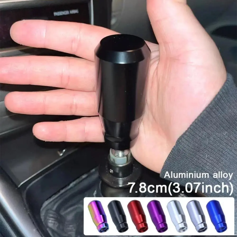 78mm Weighted Solid Aluminum Alloy Gear Shift Knob - Universal Shifter Handle for Interior Mods, Improved Shifts, Manual & Automatic Vehicles