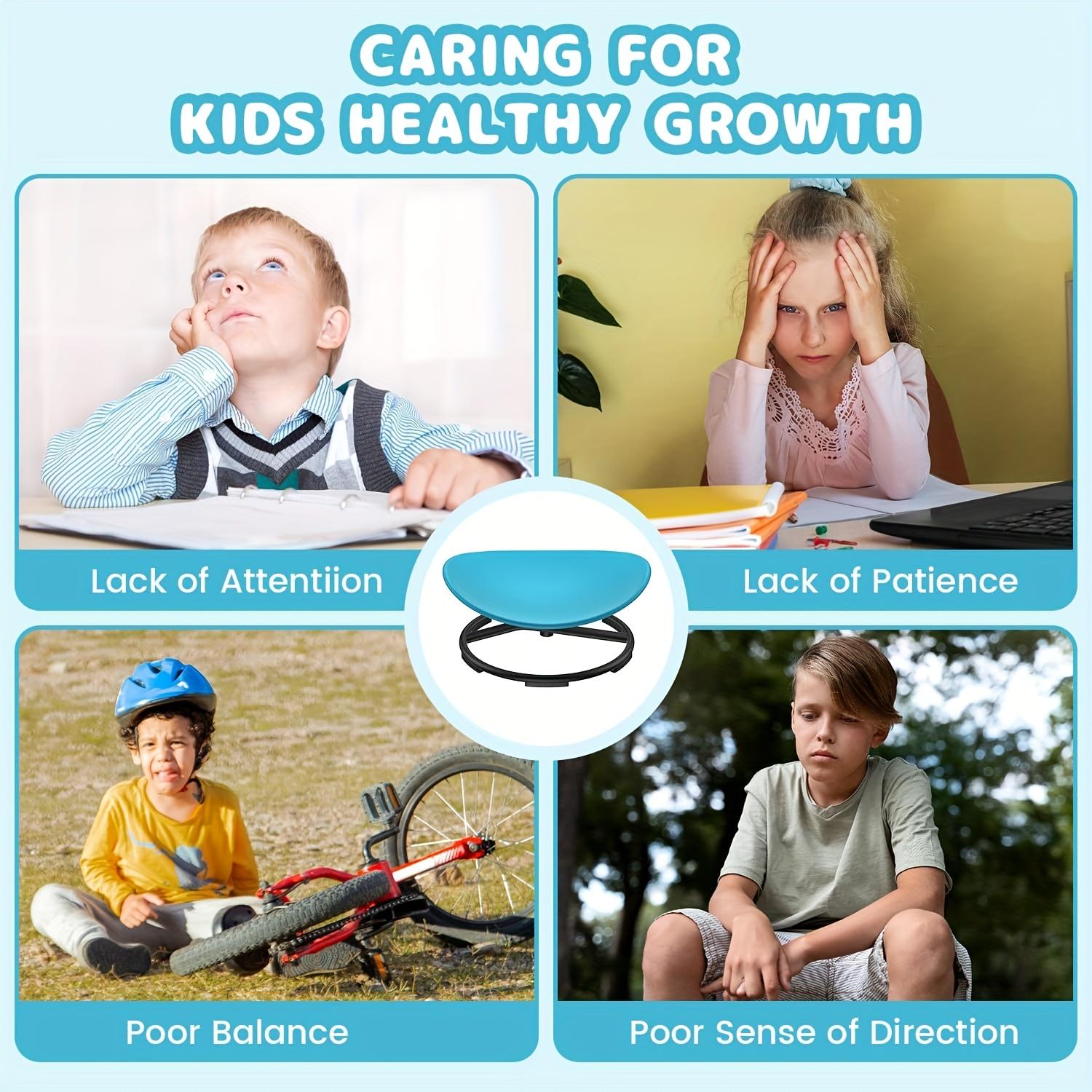 Swivel chair, sensory chair with 360-degree rotation, ergonomic design, trains body coordination, no assembly required, non-slip design, sensory swivel chair, Easter gift.