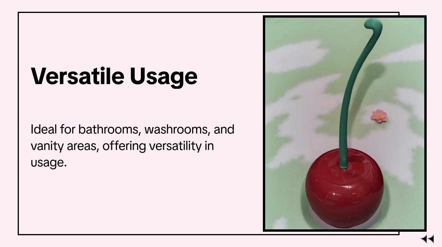 Creative Cherry Shaped Toilet Brush Set with Holder, 2-in-1 Cleaning Tool & Modern Luxury Decorative Ornament for Bathroom, Washroom, Vanity