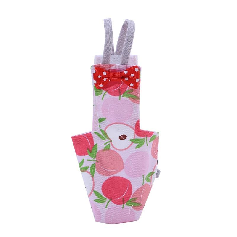 Parrot Diaper with Bowtie Cute Colorful Fruit Floral Cockatiel Pigeons Small Medium Large Pet Birds Flight Suit Clothes Washable