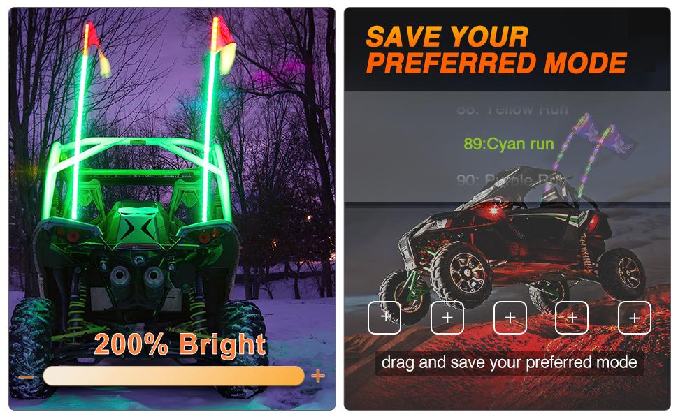 Nilight 2PCS 5FT RGB LED Whip Light with Spring Base Remote & App Control w/DIY Chasing Patterns Turn Signal & Brake Lights for ATV UTV Polaris RZR Can-am Dune Buggy Jeep Flexible dealsforyoudays Nilight 2PCS 5FT RGB LED Whip Light with Spring Base Remote & App Control w/DIY Chasing Patterns Turn Signal & Brake Lights for ATV UTV Polaris RZR Can-am Dune Buggy Jeep Flexible dealsforyoudays