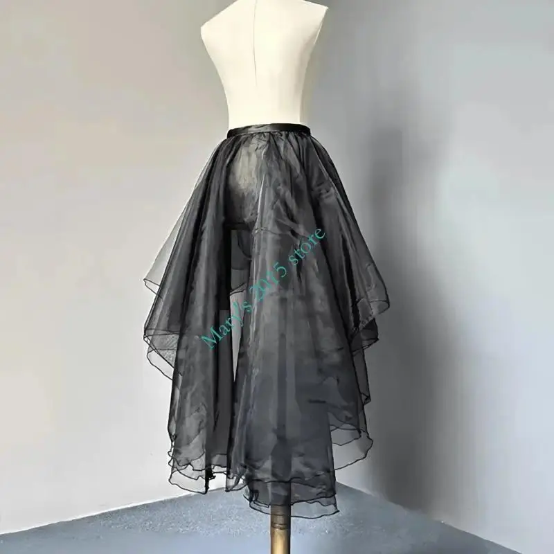 3 Layer Tulle Petticoat Crinoline With Adjustable Waistband Skirt Soft Mesh Wedding Underskirt For Cosplay And Wedding Dress
