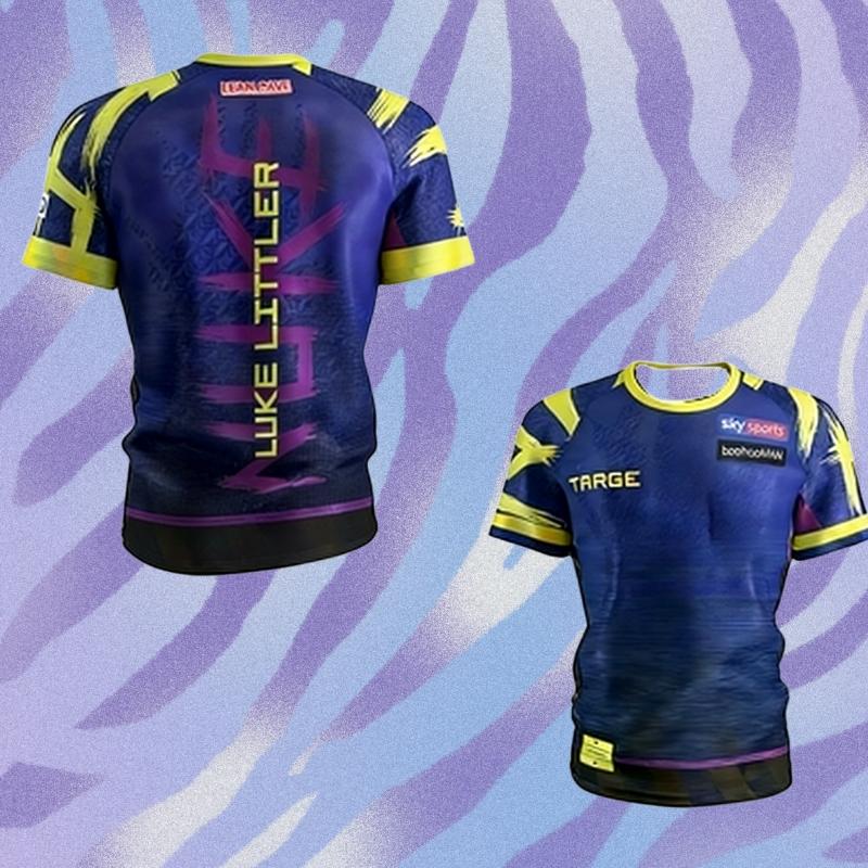 Beach surfing NEW Luke Littler Collarless 2026 Dartshirt Darts Competition Suit Sports Dry Quickly Champion Men's T-Shirt Boys