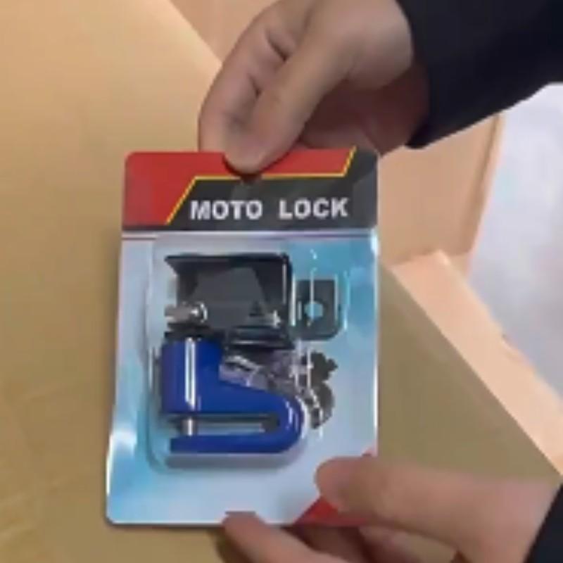 Motorcycle Disc Brake Lock, Anti-Theft Scooter Disk Lock, Anti-Pry Electric Vehicle Brake Rotor Security Lock, Ebike Accessories, Motorcycle Locks Anti Theft