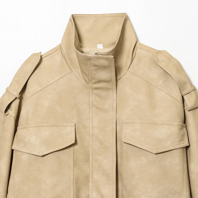 Women's Winter New Jacket Coats Zipper Oversized Long Sleeve Stand Collar Multiple Pockets Workwear Streetwear Street Style Casual Unisex Outerwear