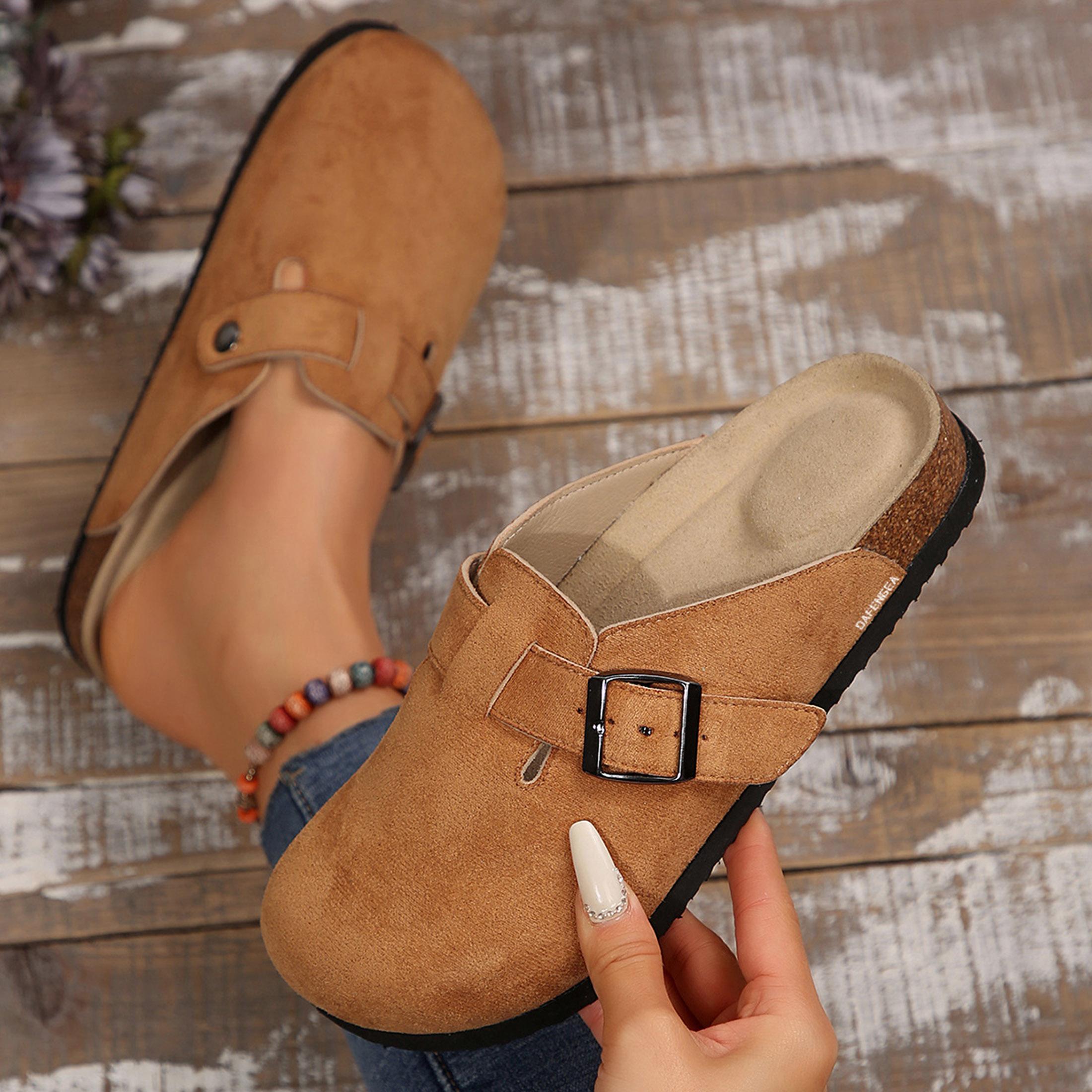 Stylish Cork-Base Platform Sandals with Adjustable Strap - Comfortable Women's Shoes for Casual Walking